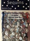 Sequins Cup Regular - Silver (1200 pack)