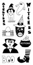 Inkadinkado Clear Stamps - Cool Ghouls