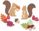 Sizzix Thinlits Die Set - Harvest Squirrels (8 dies)
