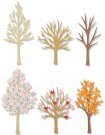 Sizzix Thinlits Die Set - Seasonal Trees by Jennifer Ogborn (7 dies)