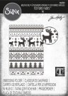Sizzix Multi-Level Texture Fades Embossing Folder - Holiday Knit by Tim Holtz