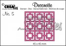 Crealies Decorette no. 5 Die - Background Squares