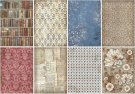 Stamperia A6 Rice Paper Backgrounds - Vintage Library (8 sheets)