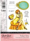 Crafters Companion Frou Frou Unmounted Rubber Stamp Set - Poker Face
