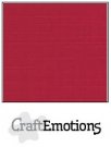 CraftEmotions Linen Cardboard - Christmas Red (10 sheets)