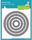 Lawn Cuts Custom Craft Stackables Dies - Outside In Stitched Scalloped Circle