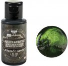Prima Finnabair Art Alchemy Liquid Acrylic Paint - Avocado Green (30ml)