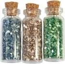 Prima Marketing Glass Glitter Vials - Christmas Sparkle (3 bottles)