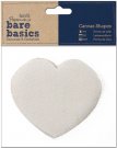 Docrafts Canvas Shape - Bare Basics Heart (6 pack)
