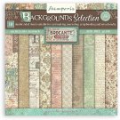Stamperia 8”x8” Paper Pack - Brocante Antiques Backgrounds (10 sheets)