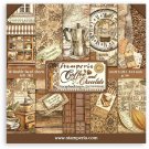Stamperia 8”x8” Paper Pack - Coffee and Chocolate (10 sheets)