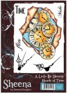 Sheena Douglass A Little Bit Sketchy A6 Unmounted Rubber Stamp - Hands of Time