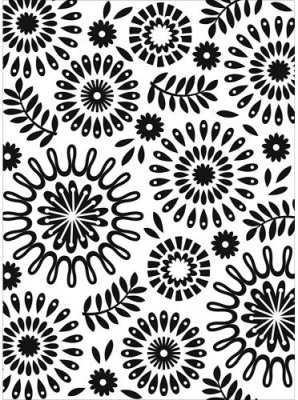 Darice Embossing Folder - Circles Floral