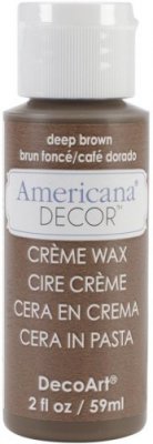 Deco Art Americana Creme Wax - Deep Brown (59ml)