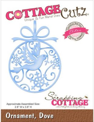 CottageCutz Dies - Dove Ornament