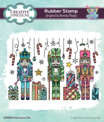 Creative Expressions A6 Rubber Stamps - Nutcracker Trio