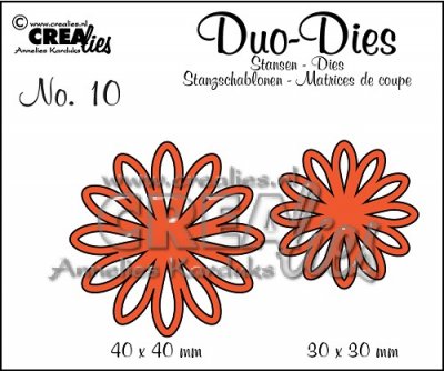 Crealies Duo Dies no. 10 Open Flowers Small #2