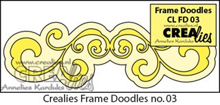 Crealies Frame Doodles no. 3 Die Ornament Straight