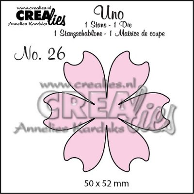Crealies Uno Die no. 26 (Flower 16)