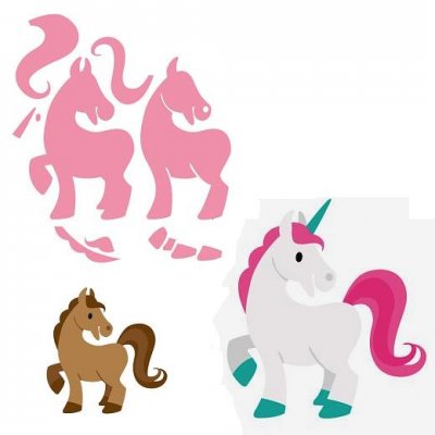Marianne Design Collectables - Elines Horse & Unicorn
