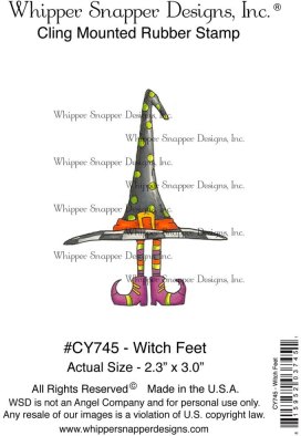 Whipper Snapper Cling Stamp - Witch Feet