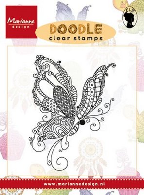 Marianne Design Clearstamp - Doodle Butterfly