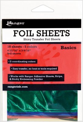 Ranger Shiny Foil Sheets - Basics (10 pack)