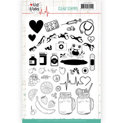 Jeanines Art Clear Stamp Set - Well Wishes