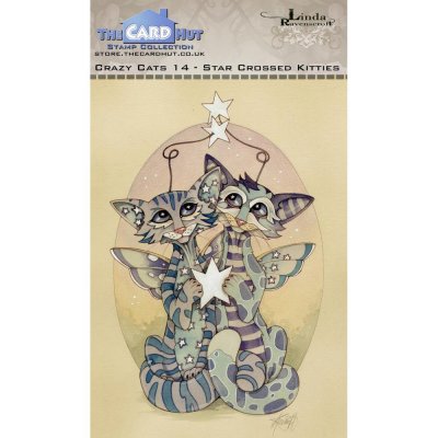 The Card Hut 6"x4" Clear Stamp Set - Crazy Cats Starcrossed Kitties