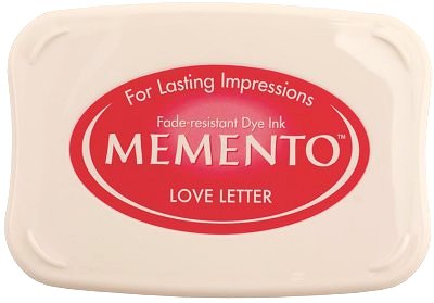 Tsukineko Memento Ink Pad - LOVE LETTER (large, 8cm x 5cm)
