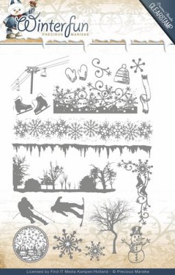 Precious Marieke Clear Stamp Set - Winterfun