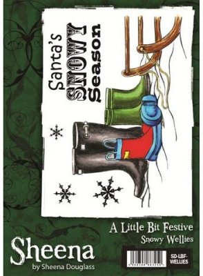A Little Bit Festive Stamp Set - Snowy Wellies by Sheena Douglass