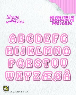 Nellies Choice Shape Dies - Alphabet 3