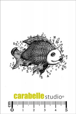 Carabelle Studio Cling Stamp - Fish Letters