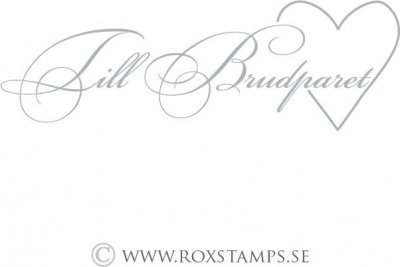 ROX Stamps Stämplar - Till Brudparet