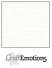 CraftEmotions Linen Cardboard - White (100 sheets)
