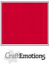 CraftEmotions Linen Cardboard - Scarlet (10 sheets)