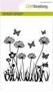 CraftEmotions A6 Clearstamp Set - Field Flowers