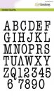 Craftemotions A5 Clearstamps - Typewriter Uppercase Alphabet