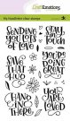 CraftEmotions A6 Clearstamps - Sending You Lots of Love Handletter