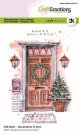 CraftEmotions A6 Clearstamp Set - Decoration X-mas Old Door