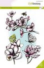 CraftEmotions A5 Clearstamp Set - Blossom Magnolia Dimensional