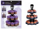 Wilton Cardboard Treat Stand - Halloween Skull “Pick Your Poison” (24 Cupcake / 3 Tier Stand)