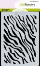 CraftEmotions A6 Mask Stencil - Tiger-Zebra Print