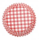 Red Gingham Printed Baking Cases