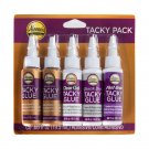 Aleenes Try Me Size Tacky Pack .66oz 5/Pkg - Clear Gel, Quick Dry, Fast Grab, 2 Orig