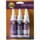 Aleenes Try Me Size Tacky Pack Fast Grab, Quick Dry & Clear Gel (3 pack of 19.5 ml bottles)