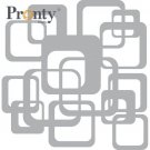 Pronty 15x15cm Mask Stencil - Retro Pattern Squares