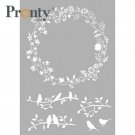Pronty A4 Mask Stencil - Wreath Spring
