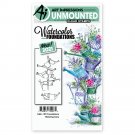 Art Impressions Clear Stamps - Watercolor Foundations Watering Cans